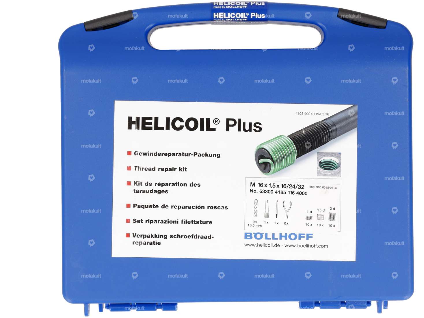 HeliCoil Gewinde-Reparatur-Set M16x1.5 (Feingewinde) Carousel Image 1