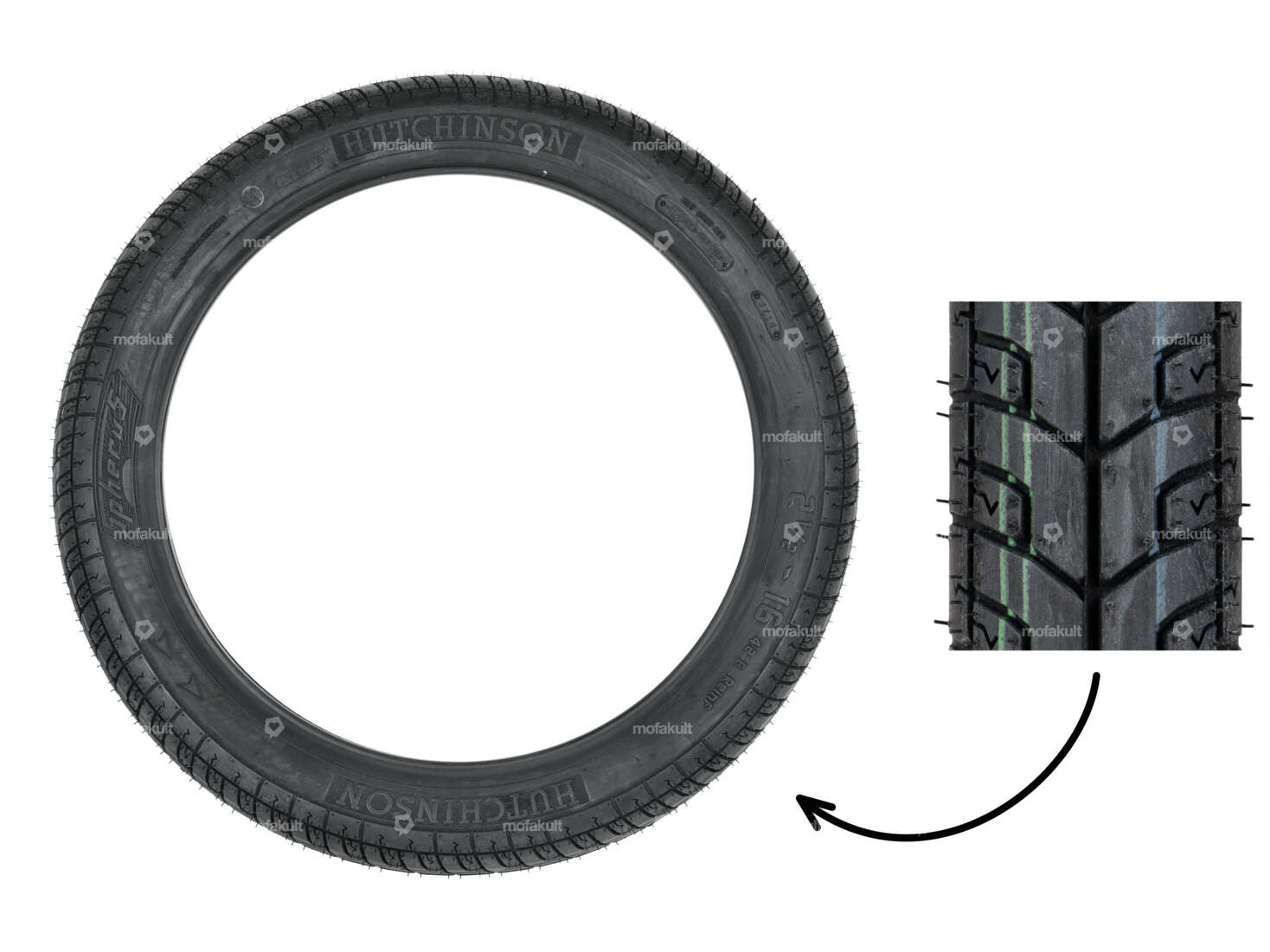 Hutchinson 2.50 x 16" Spherus tires Carousel Image 1