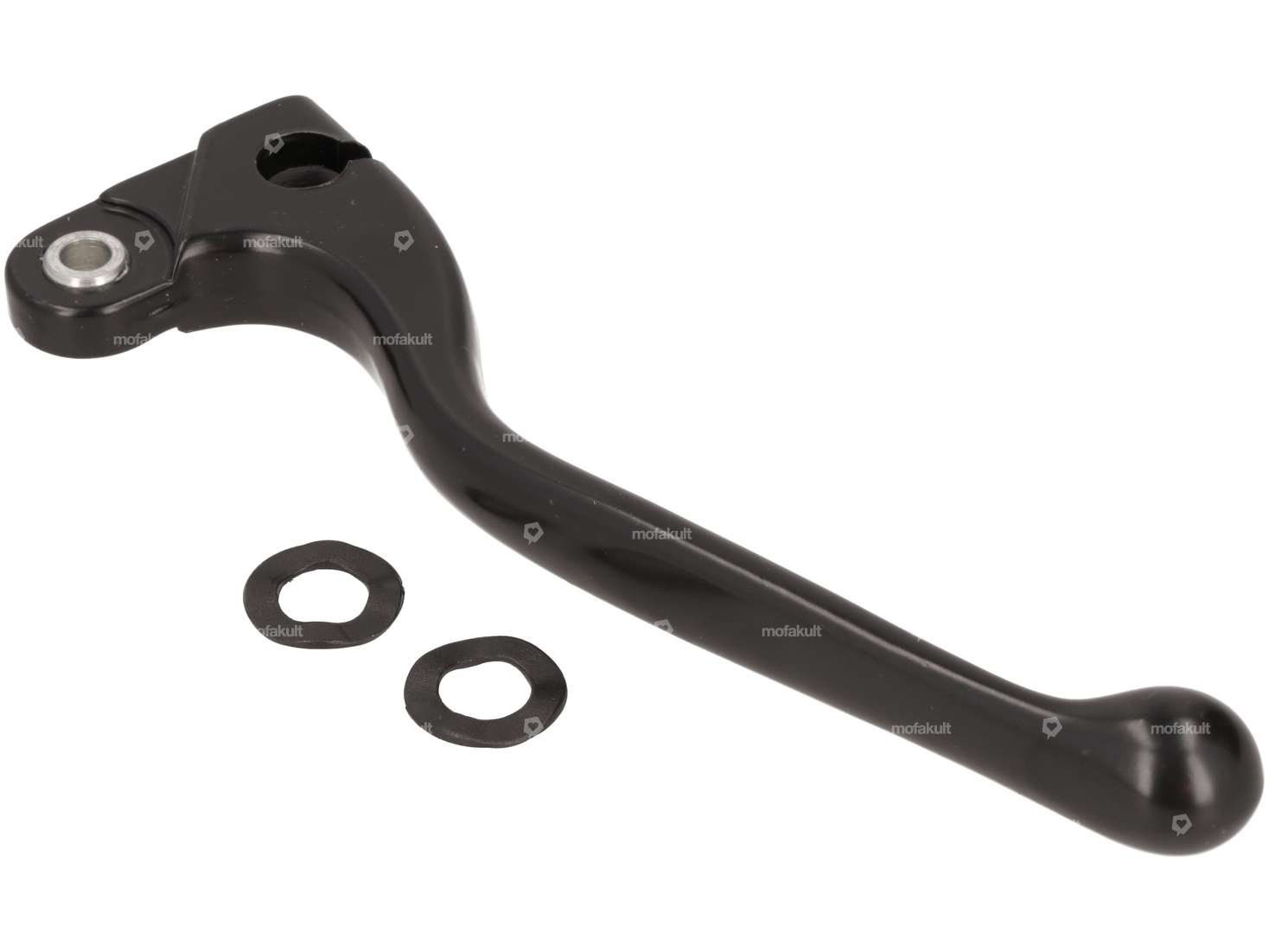 Domino brake lever left short aluminum black NOS Carousel Image 3