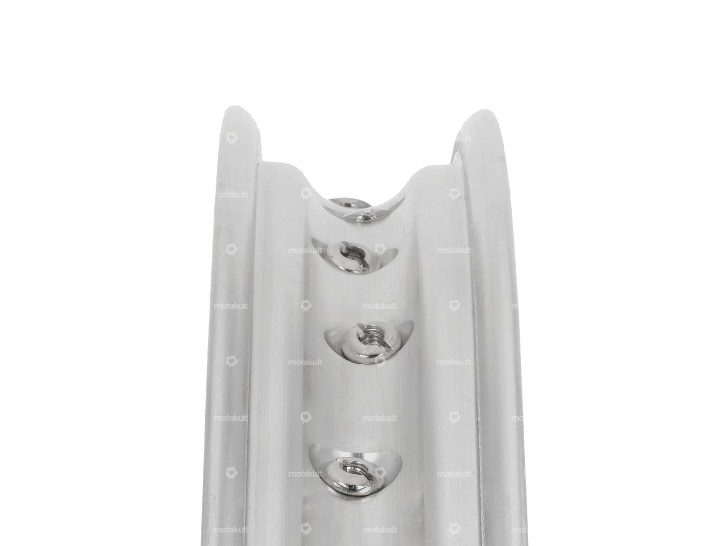 Speichenfelge 17" hinten Alu CNC massiv silber Carousel Image 3