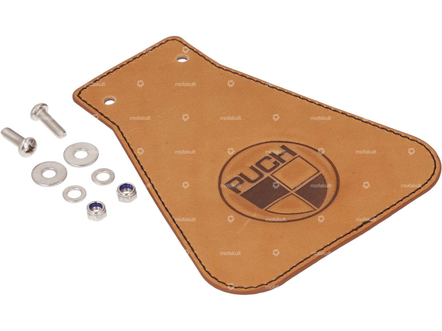 66HEROES Spritzschutzlappen «Puch rund» schmal Leder Carousel Image 2