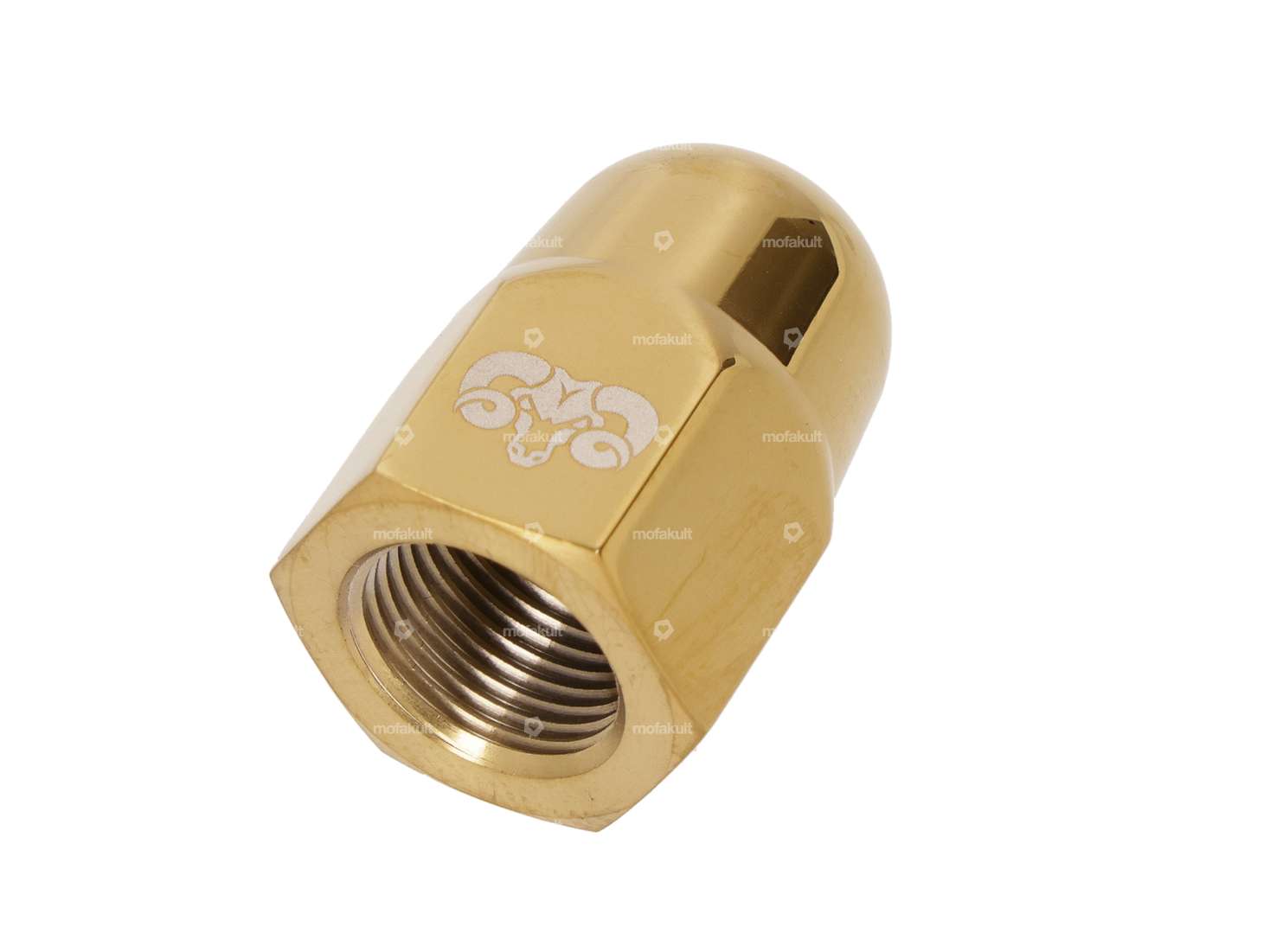 66Heroes Hutmutter M11x1 gold Inox Carousel Image 2