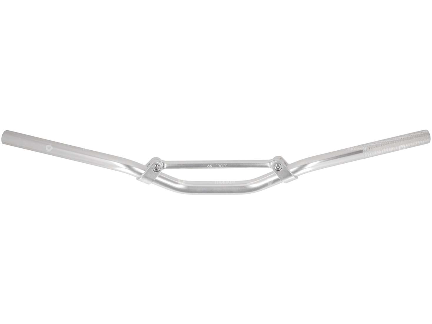 66HEROES Rennlenker Gabelplatte 7 cm Alu silber Carousel Image 1