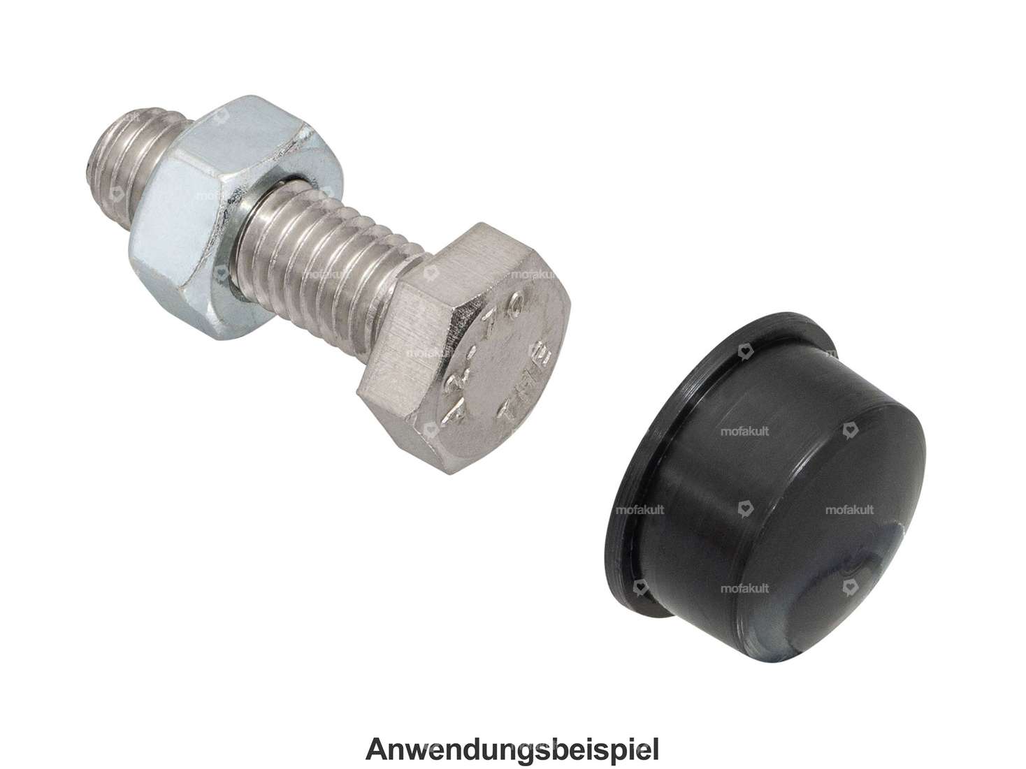 Abdeckung Aussensechskant-Kopf M6 schwarz Carousel Image 3