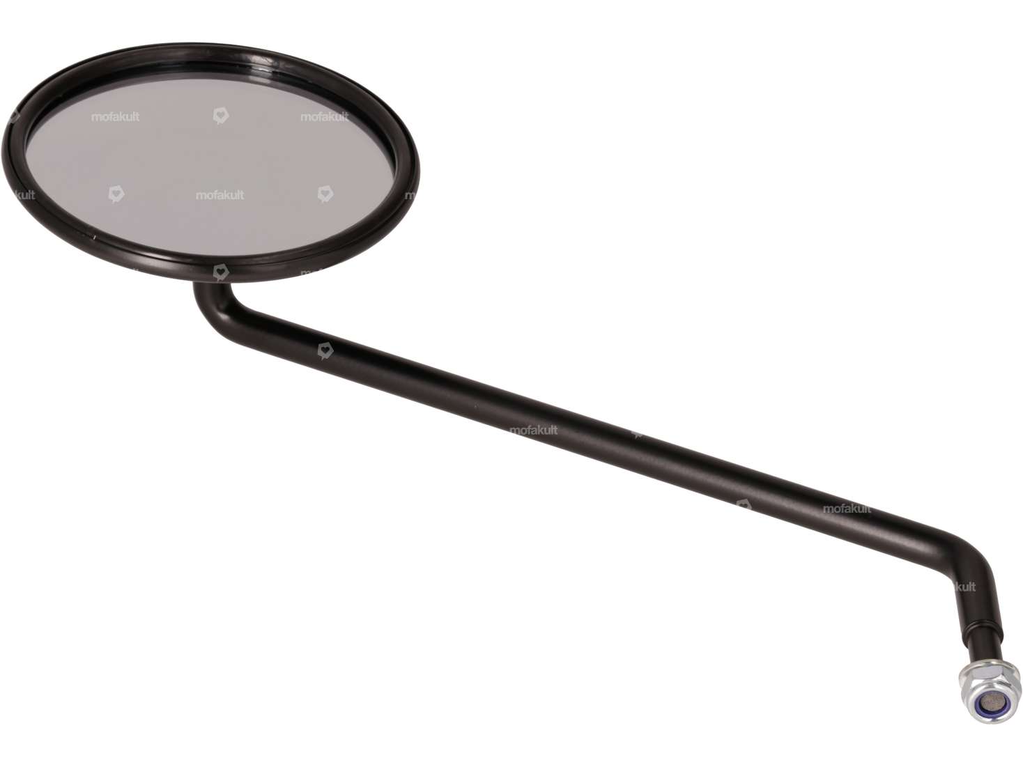 Bumm Spiegel rund abgewinkelt links schwarz Carousel Image 2