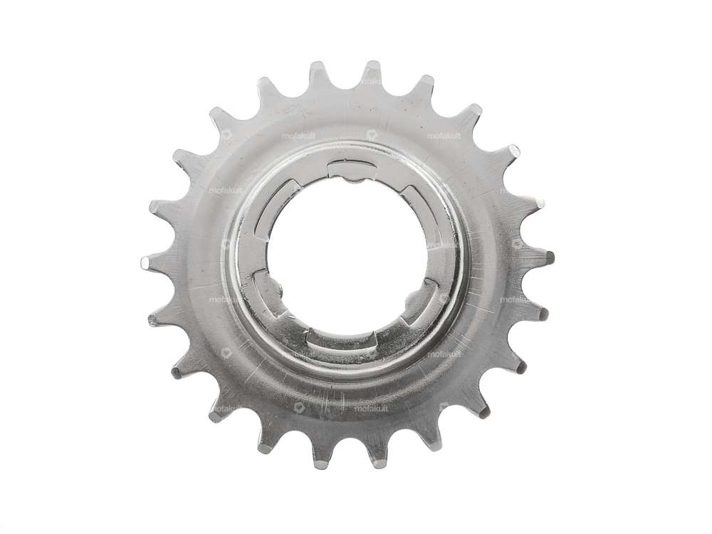 Cranked sprocket 22 teeth chrome Carousel Image 1