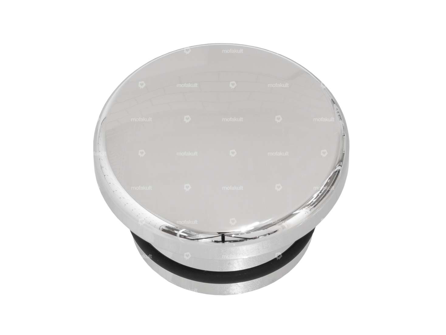 66HEROES Tankdeckel Alu rund Chrom | Piaggio SI Carousel Image 1