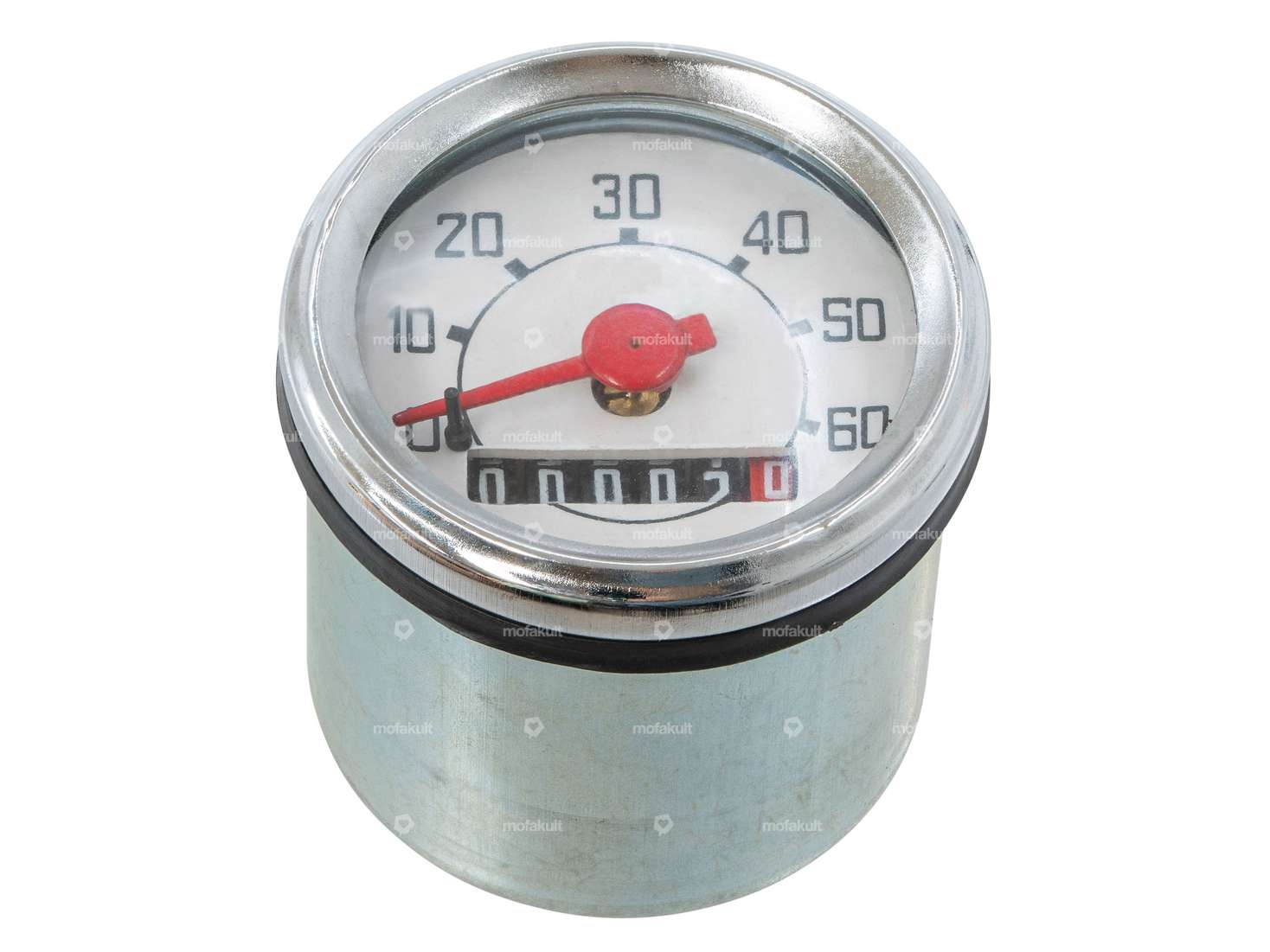 Tacho 60 km/h Ø 48 mm Veglia-Nachbau ohne Bügel | Piaggio Ciao, SI, Bravo, Boxer Carousel Image 1