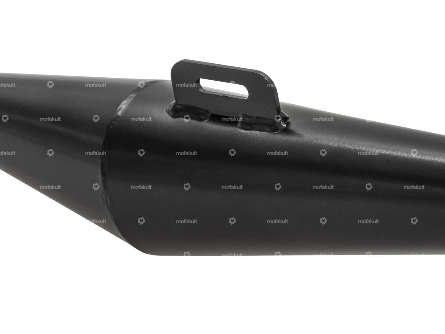 HOMOET Auspuff P4 Spezial (längeres Mittelstück) schwarz | Puch Carousel Image 3