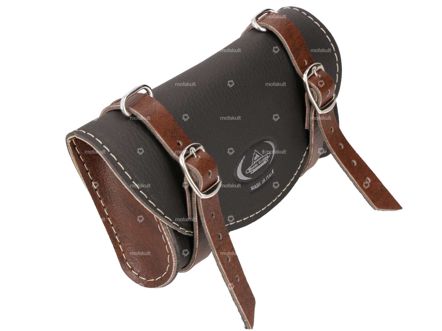 Saddle bag "Classic" black / dark brown Carousel Image 1