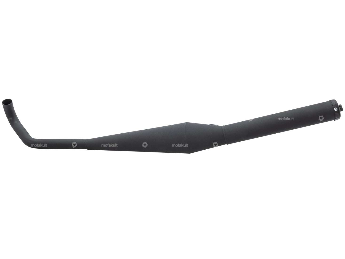 HOMOET Auspuff P4 28 mm schwarz | Hercules Prima, Optima Carousel Image 1