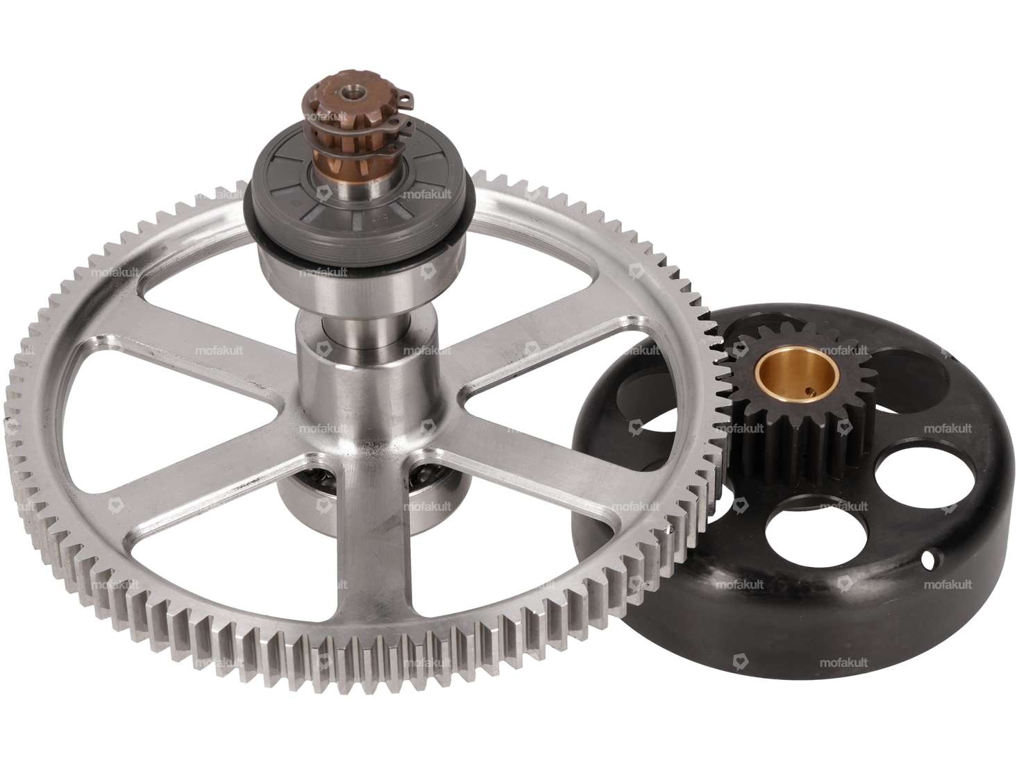 ASP Kupplungskorb & Stirnrad-Set 19:94 Zähne KTM SX50 CNC | Puch E50 Carousel Image 1