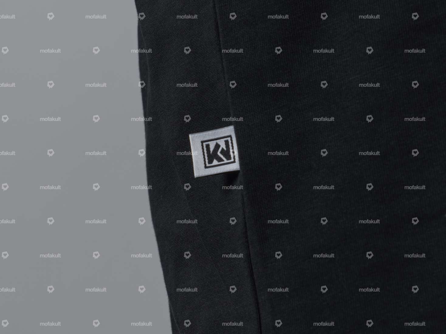 KULTWEAR T-Shirt "Crew" black / white Carousel Image 7