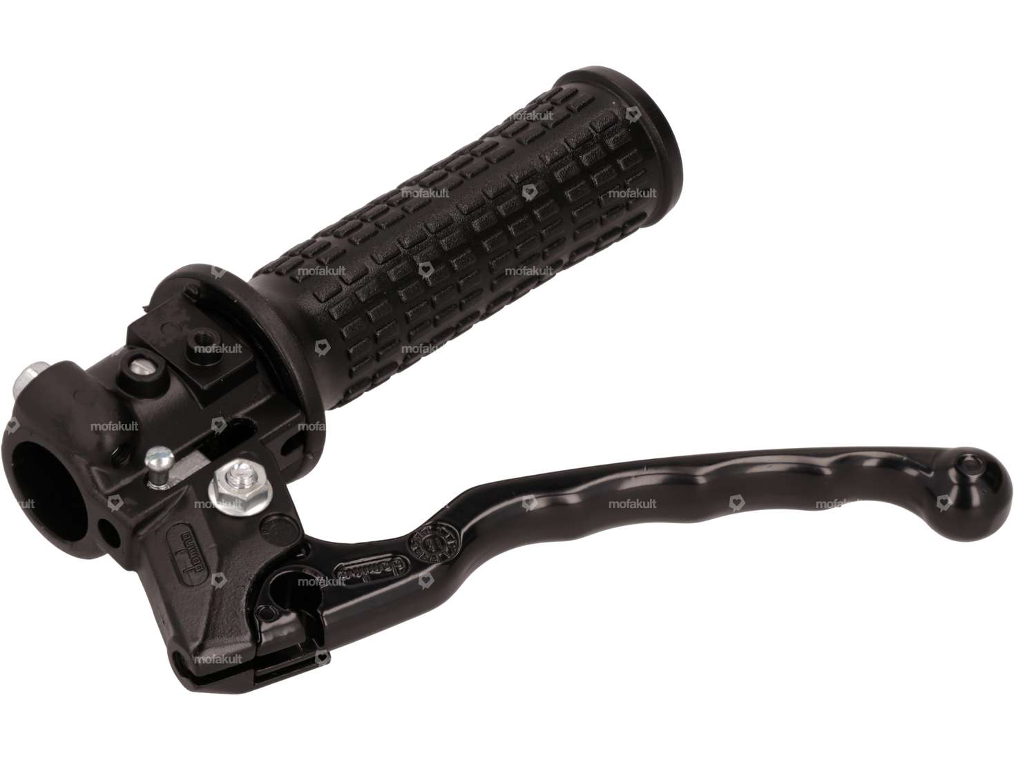 Domino Gasgriff-Set Alu schwarz | Piaggio Ciao, SI Carousel Image 2