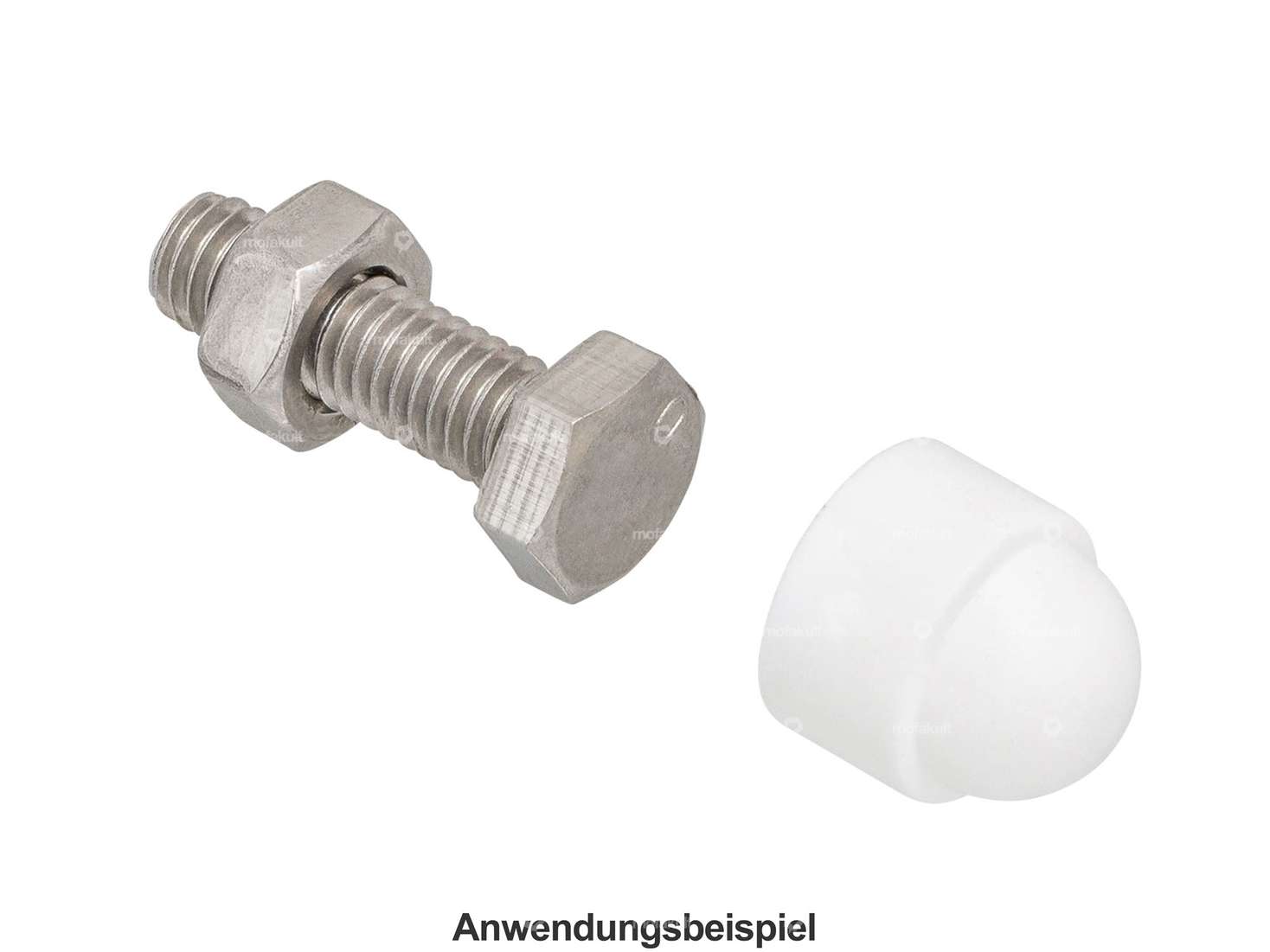 Abdeckkappe Aussensechskant M5 weiss Carousel Image 3