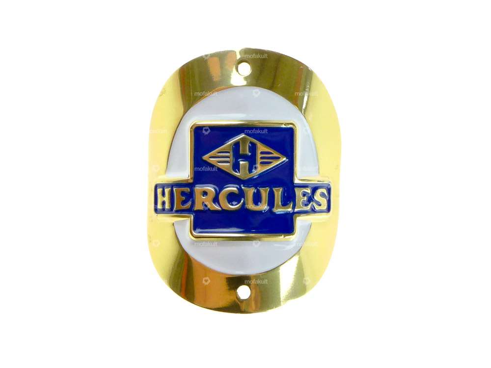 «Hercules» Markenschild am Steuerrohr (gebogen) Carousel Image 1
