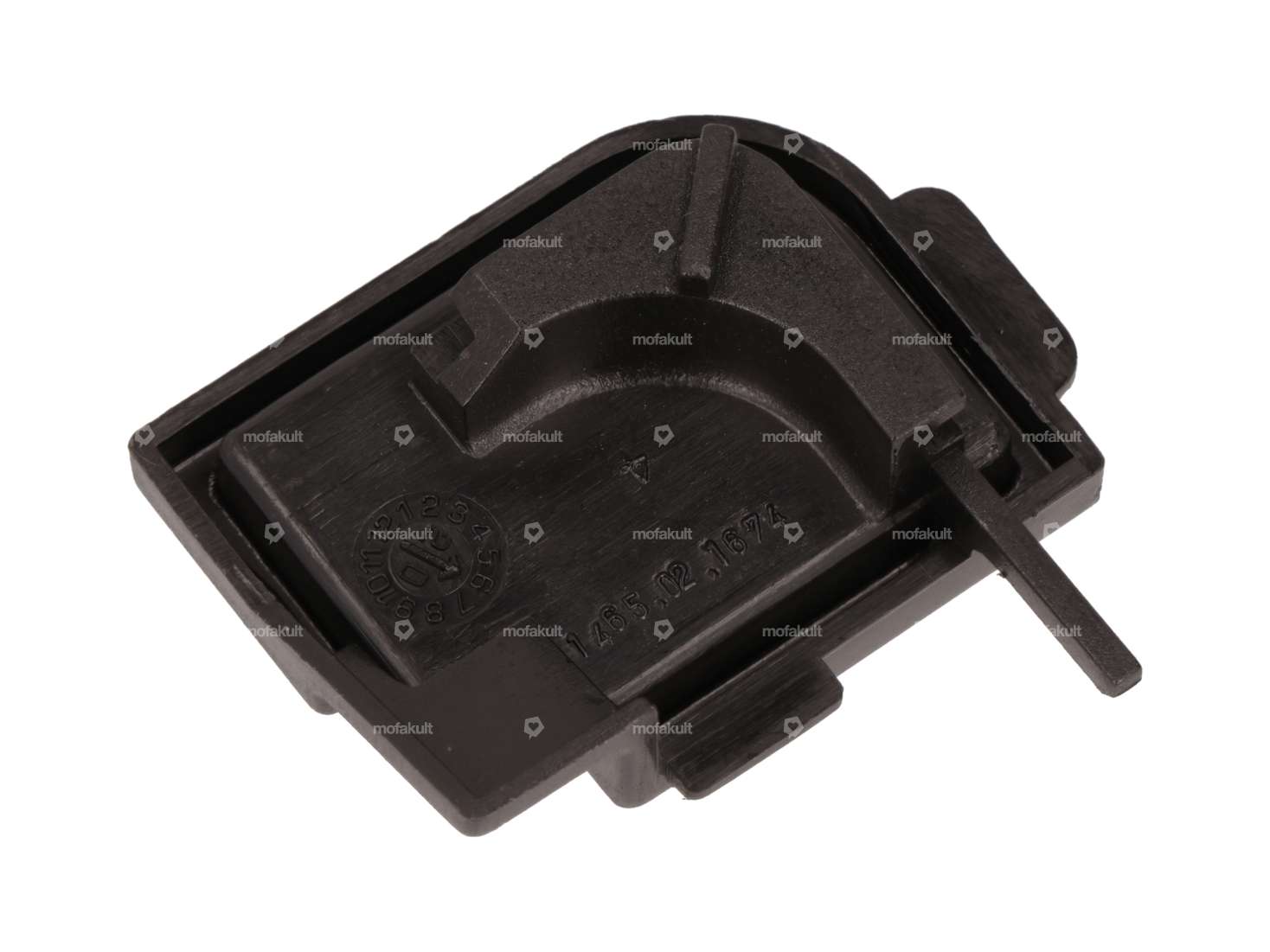 Domino protective lid plastic small black Carousel Image 2