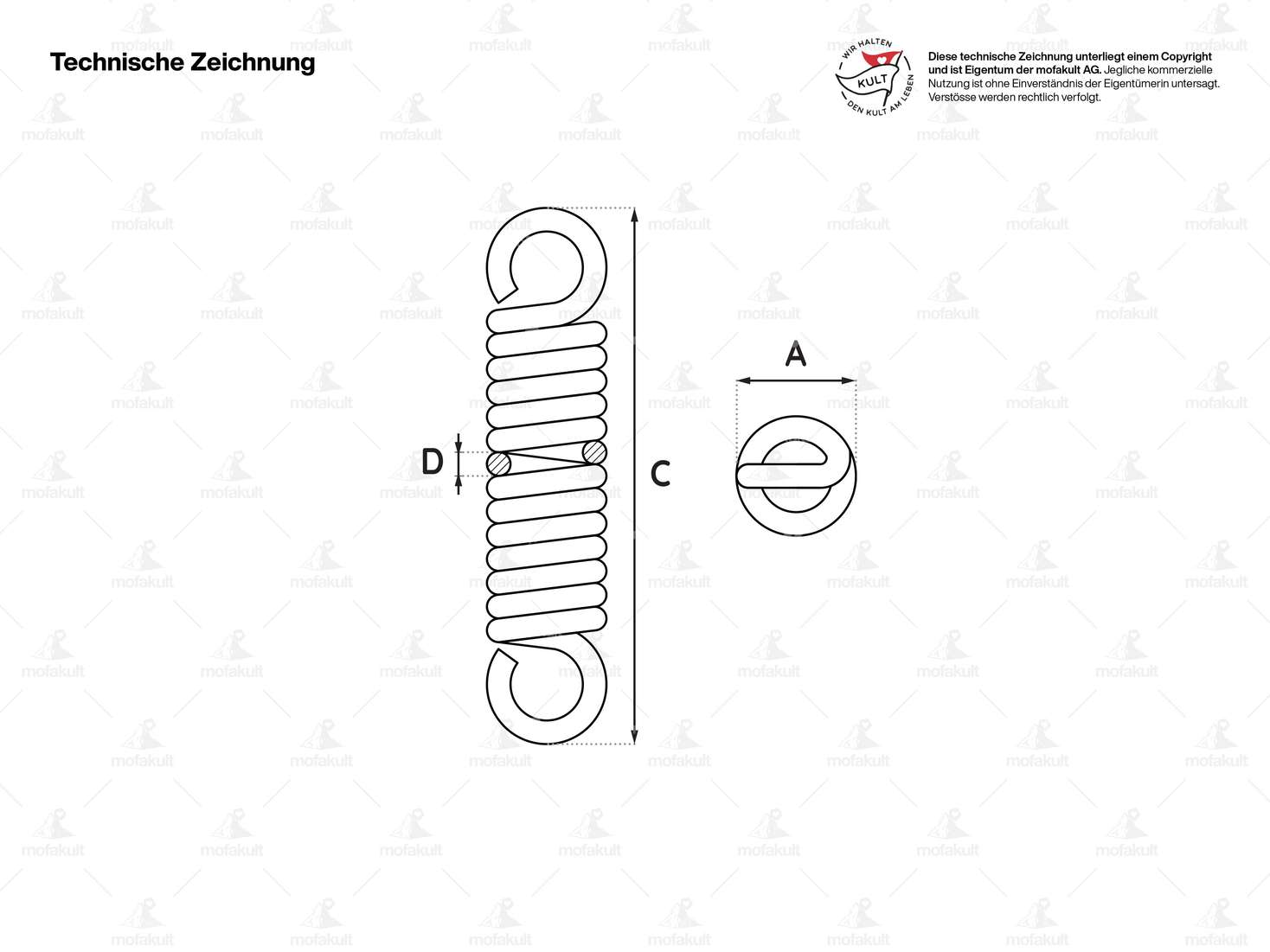 Spring Ø 3/15 x 94.3 mm Carousel Image 2