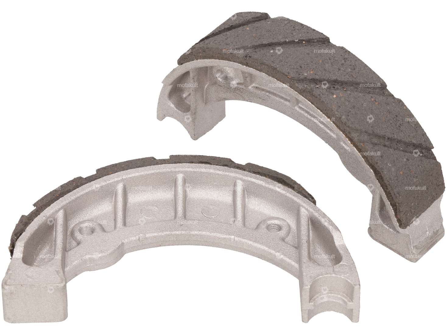 GPO brake shoes Ø 105 x 20 cast wheel front slotted | Piaggio Ciao, SI, Bravo Carousel Image 2