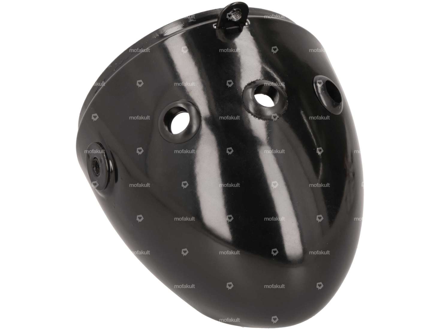 Eierlampe Ø 103 mm (seitliche Befestigung) schwarz / Chrom Carousel Image 4