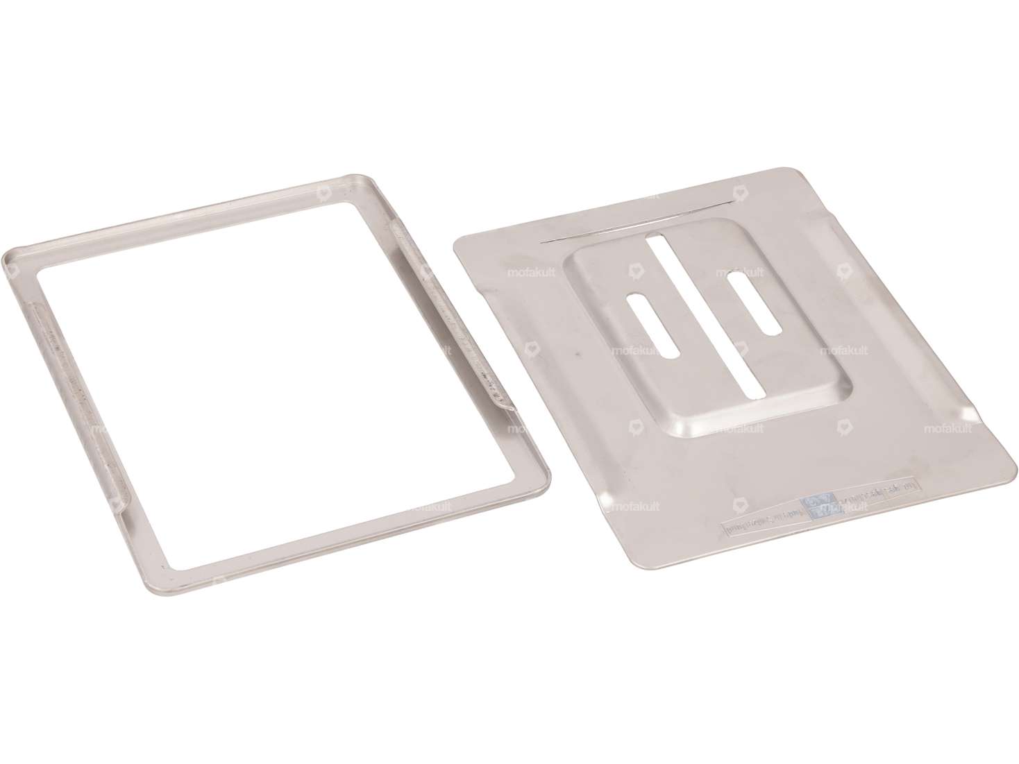 Nummernschildhalter (mit Rahmen) Inox (CH-Version) Carousel Image 3