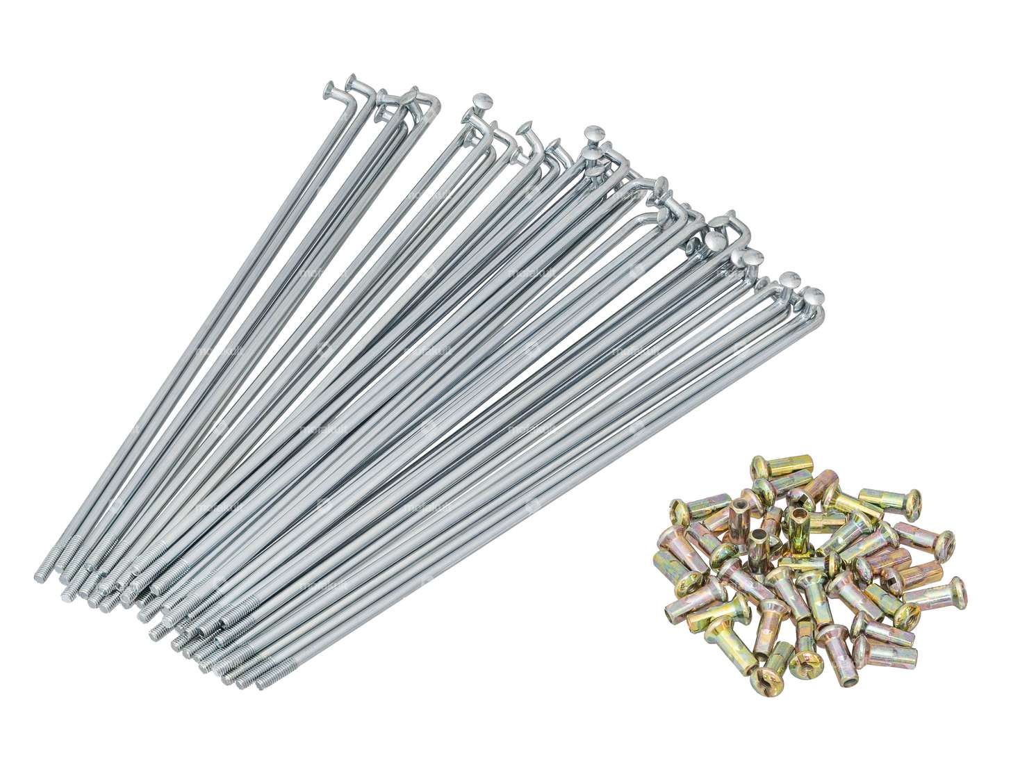 GPO 17" Speichen-Set inkl. Nippel (2.9 x 188 mm) Stahl verzinkt Carousel Image 1