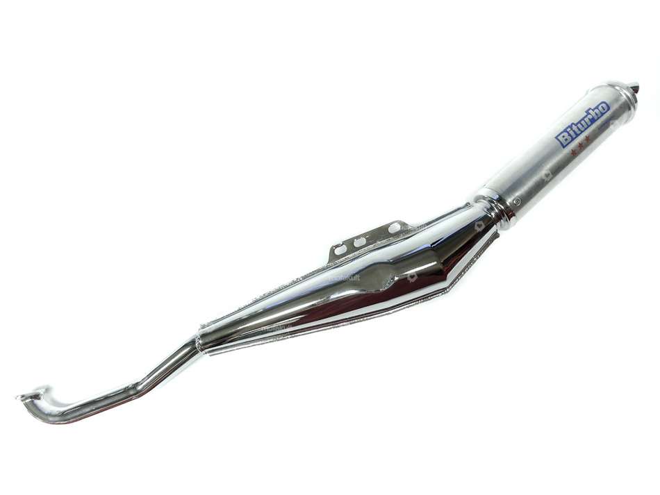 Biturbo Auspuff Chrom / Alu | Puch Carousel Image 1