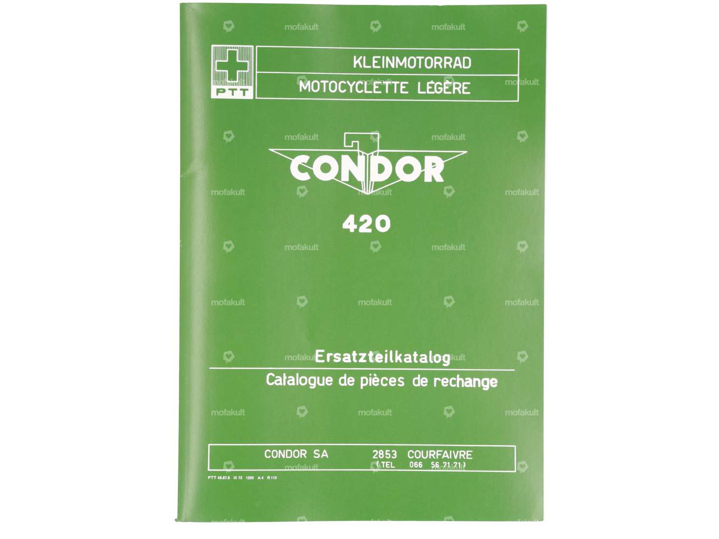 Ersatzteilkatalog | Condor PTT Typ 420 Kleinmotorrad Carousel Image 1