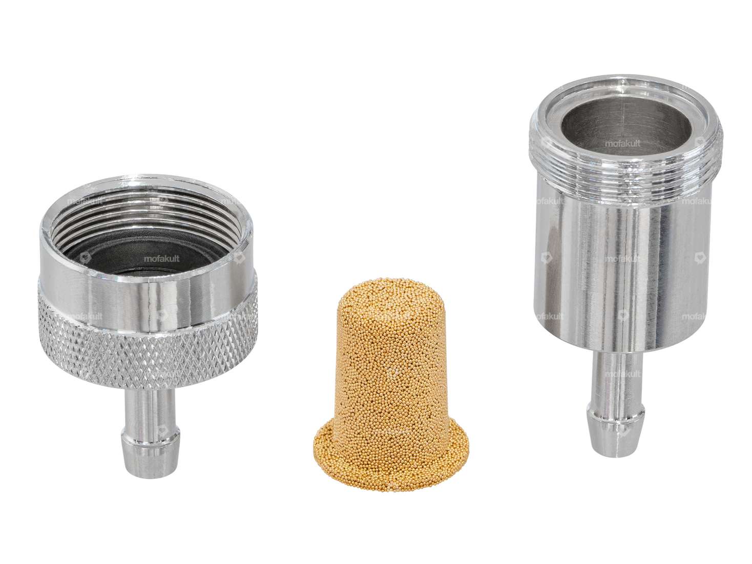 GPO Benzinfilter Anschluss 6 mm Aluminium silber (demontierbar) Carousel Image 2