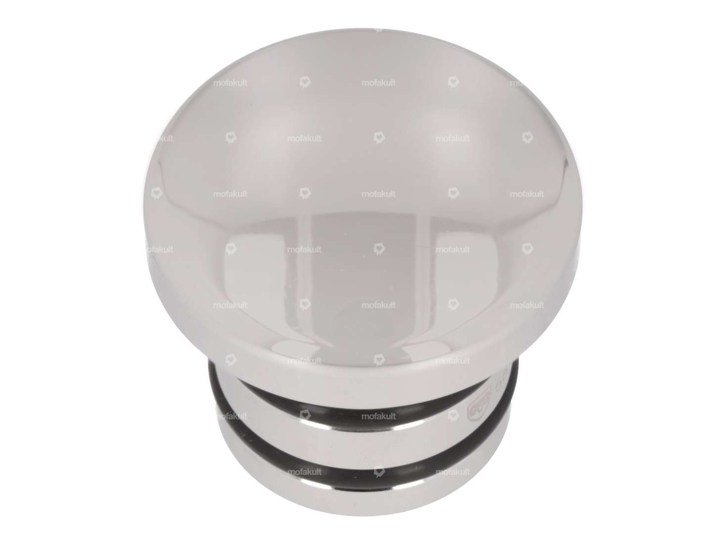 66HEROES Tankdeckel Alu Chrom | Piaggio Ciao, Bravo Carousel Image 1