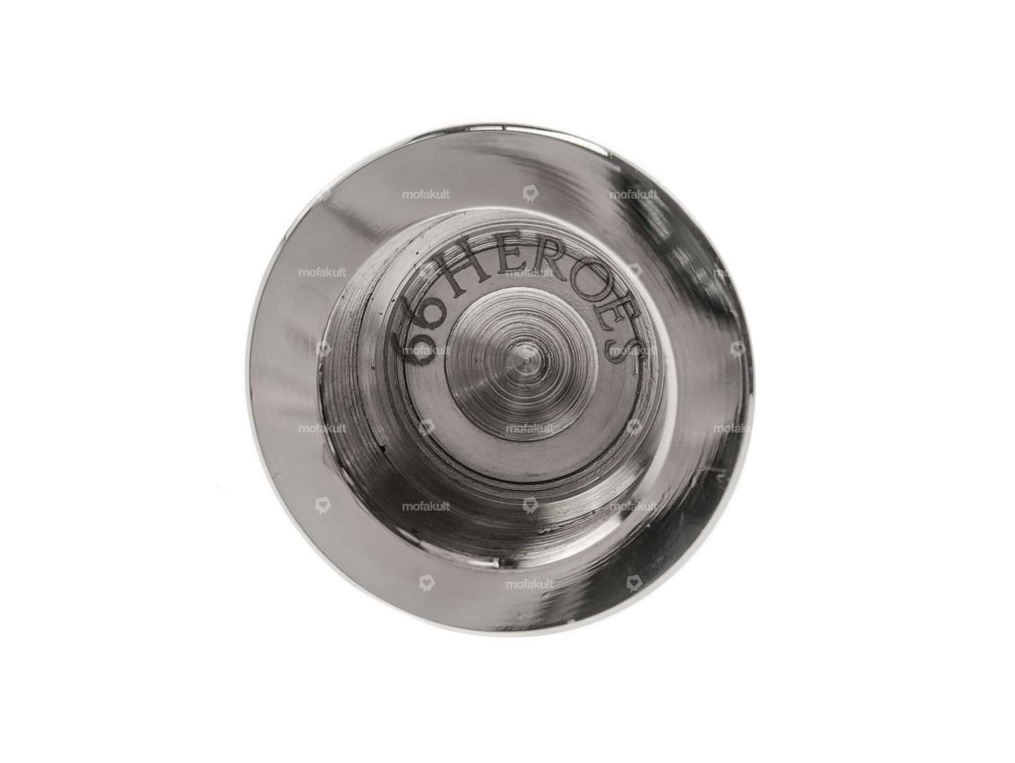 66HEROES steerer tube nut M26x1 closed pointed fork plate chrome Carousel Image 3