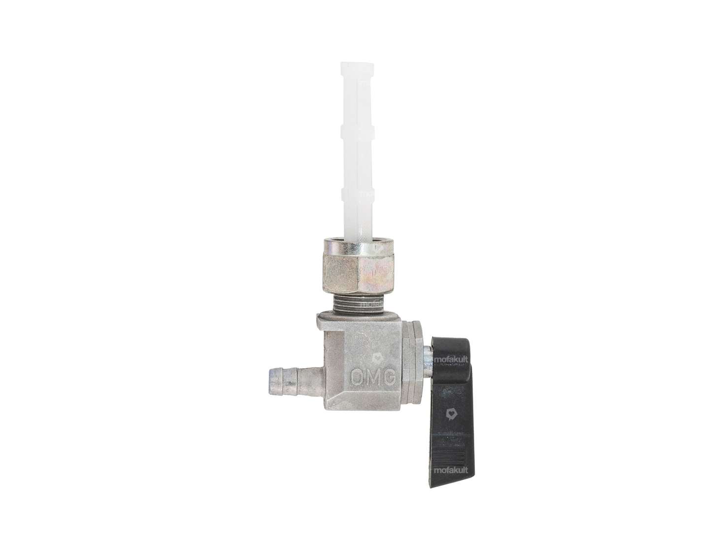 OMG Benzinhahn senkrecht M12x1 (mit Überwurfmutter) nach hinten abgehend Carousel Image 1