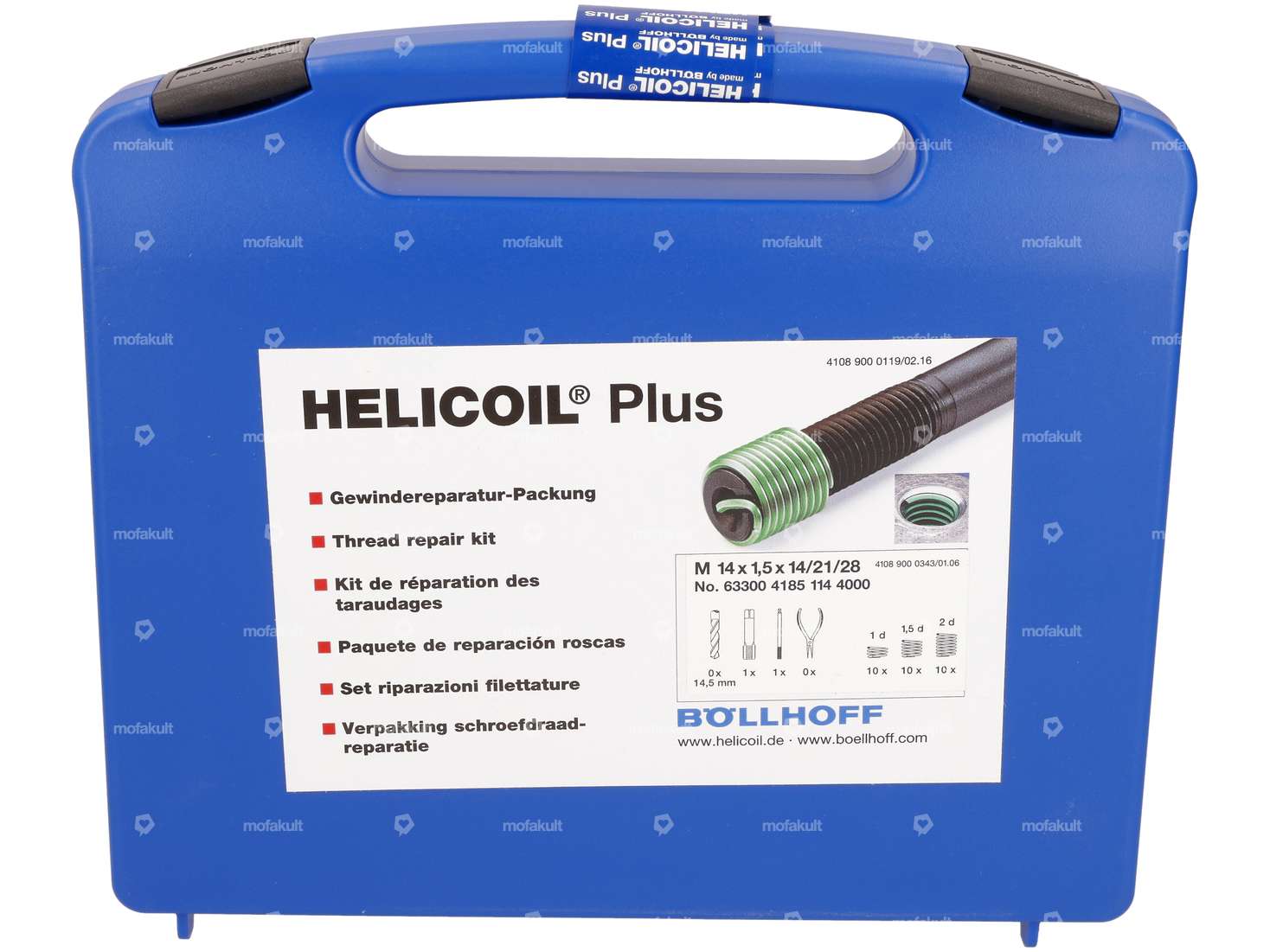 HeliCoil Gewinde-Reparatur-Set M14x1.5 (Feingewinde) Carousel Image 1
