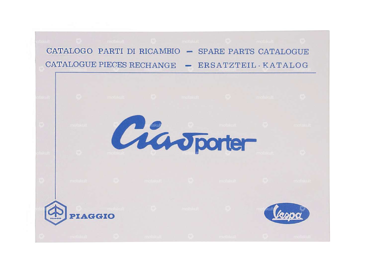 Spare parts catalog | Piaggio Ciao Porter Carousel Image 1
