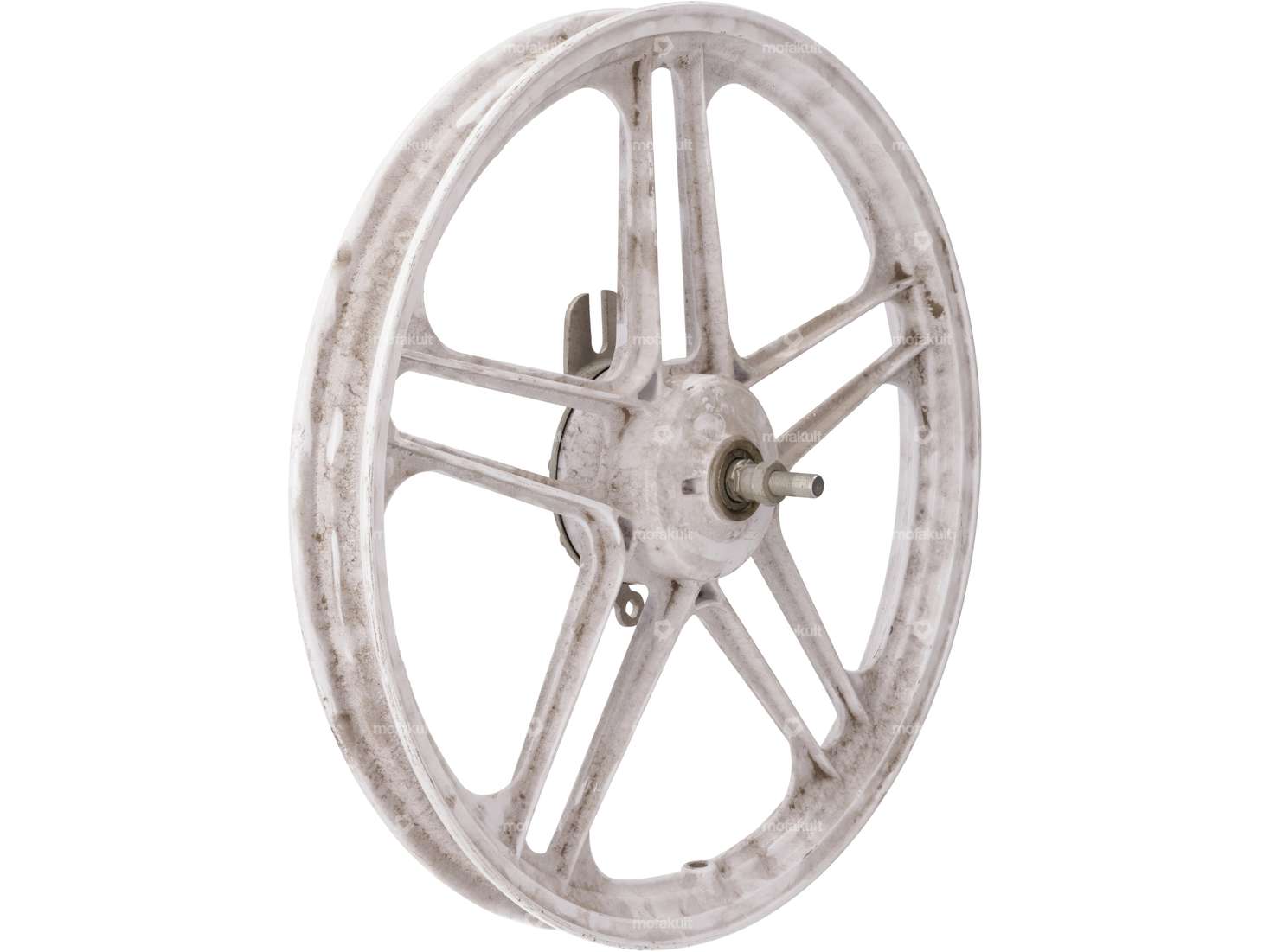 Grimeca alloy rim 16" front white (5/10 spoke) Carousel Image 2