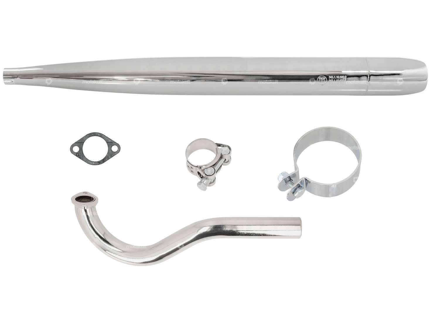 swiing® ingenious Resonanz-Auspuff-Set Ø 28 / 70 mm getarnt | Puch Maxi Carousel Image 1