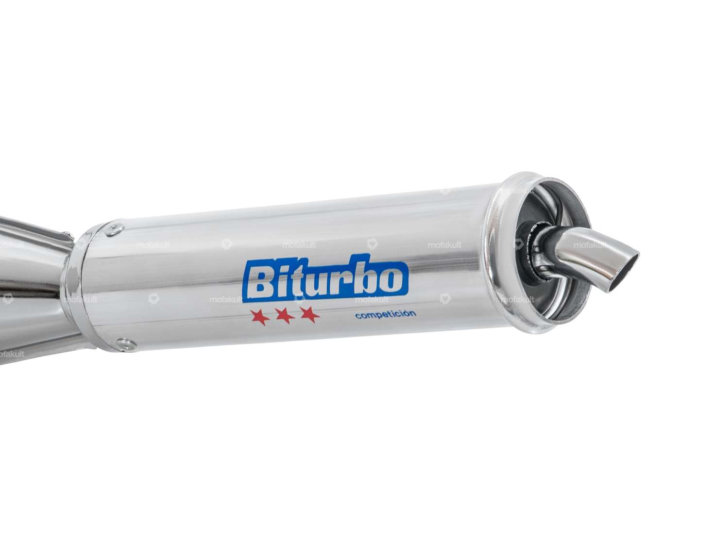 Biturbo Auspuff Chrom / Alu | Puch Carousel Image 2