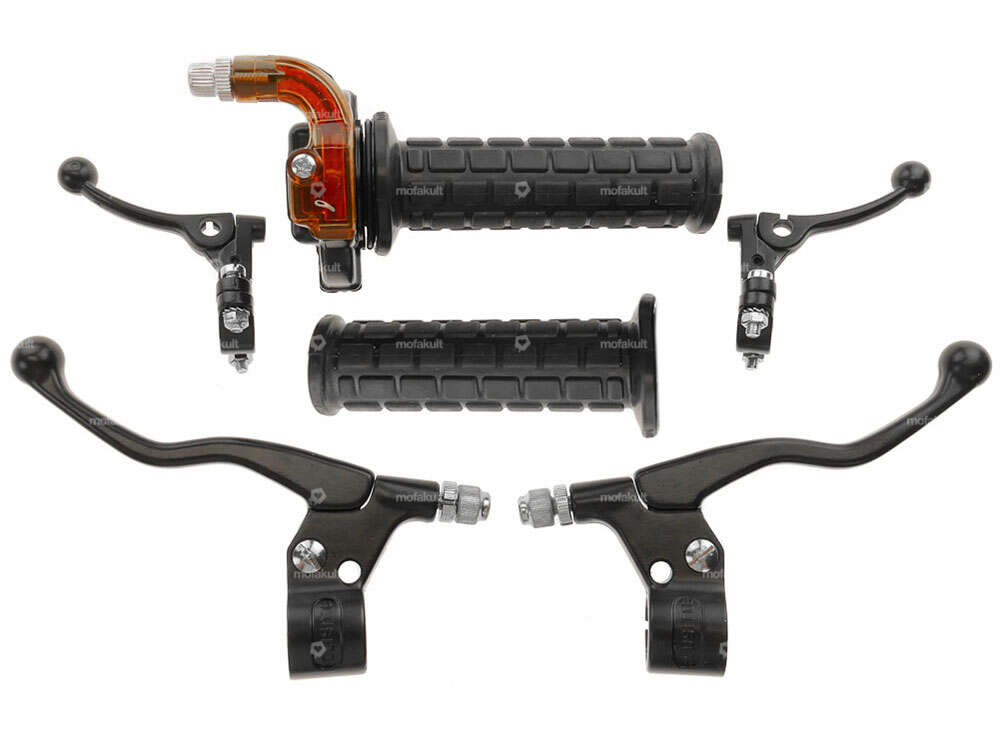 Lusito handle set automatic aluminum black (short gas) Carousel Image 1