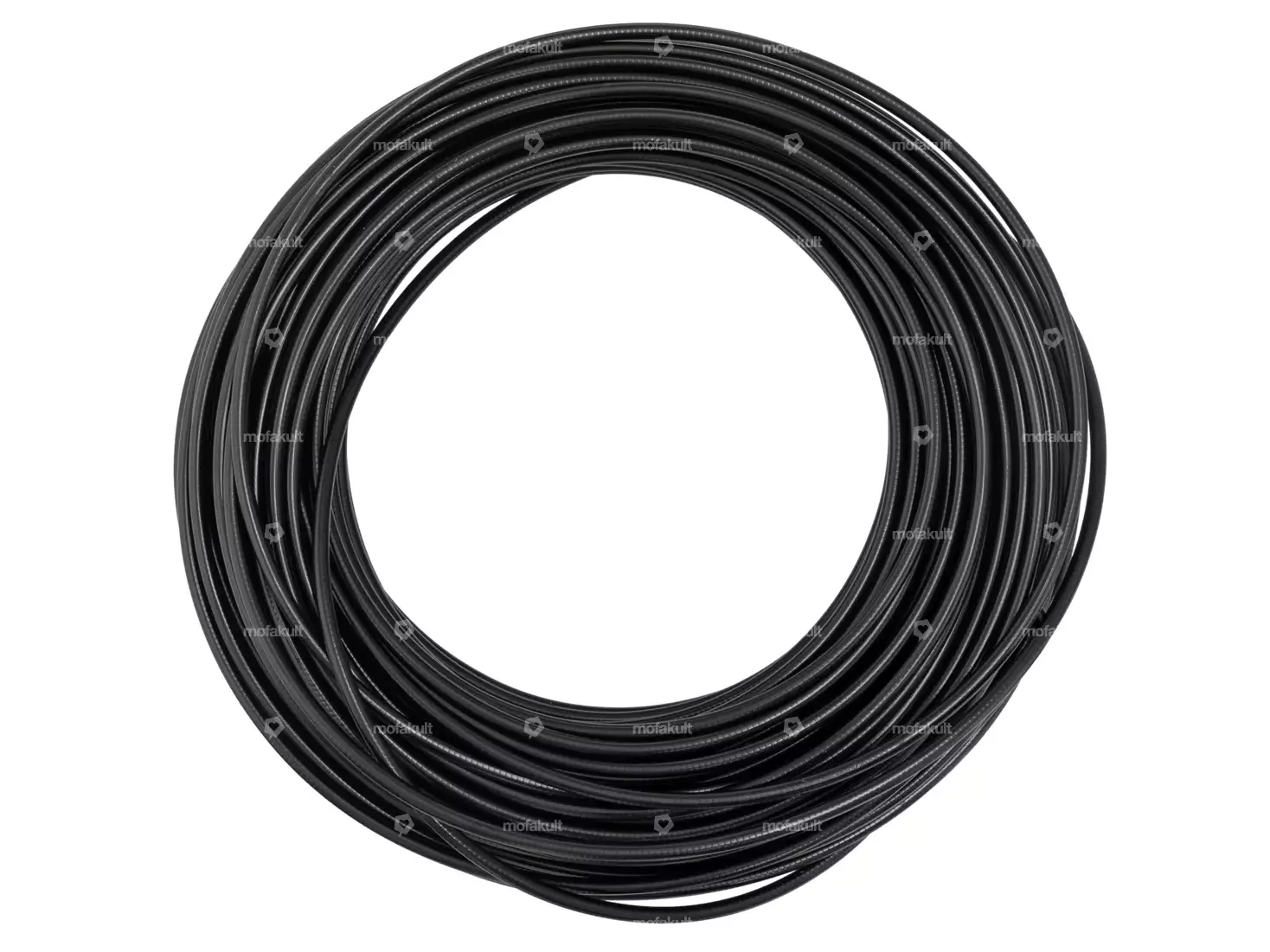 Cable sheath Ø 6 mm black (50 meter roll) PTFE inner sheath | mofakult