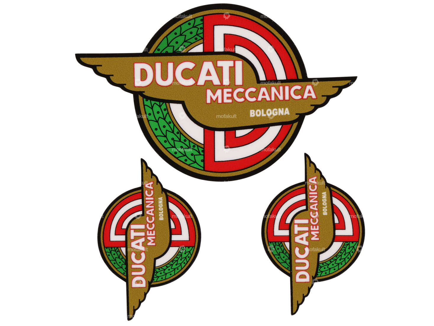 Klebersatz «Ducati Meccanica Bologna» 3-tlg. Carousel Image 1