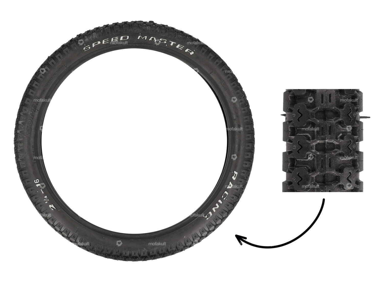 Speed Master 2.25 x 16" tires "Racing" M-849-01 Allround Carousel Image 1