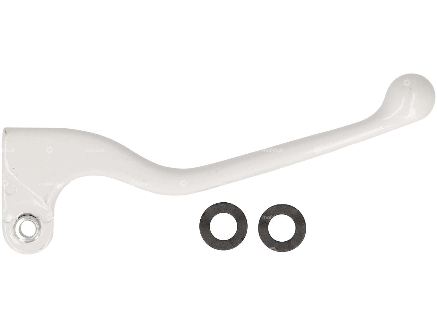 Domino Bremshebel rechts kurz Alu weiss NOS Carousel Image 1