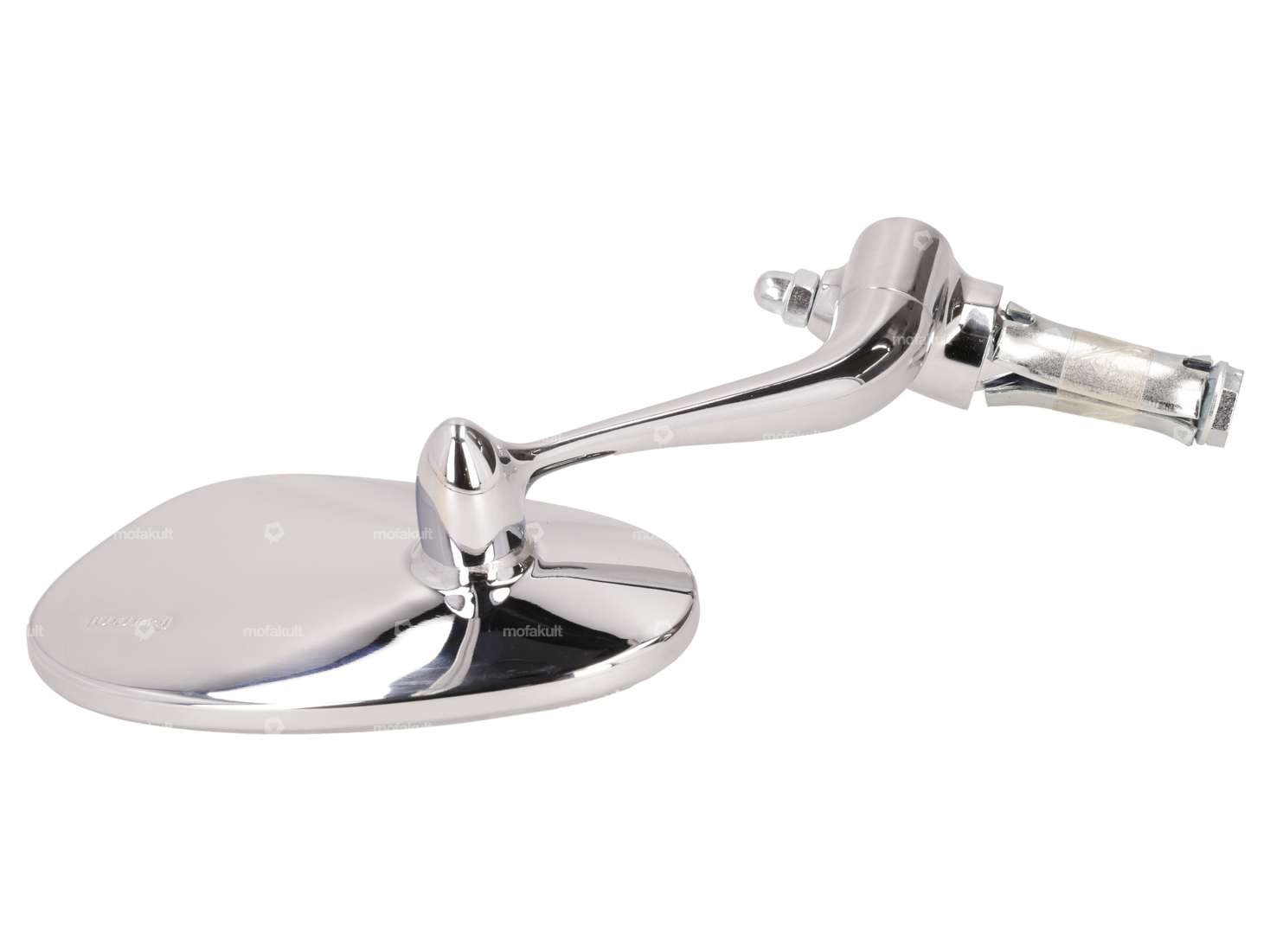 Bumm mirror oval left short plug-in version chrome Carousel Image 2