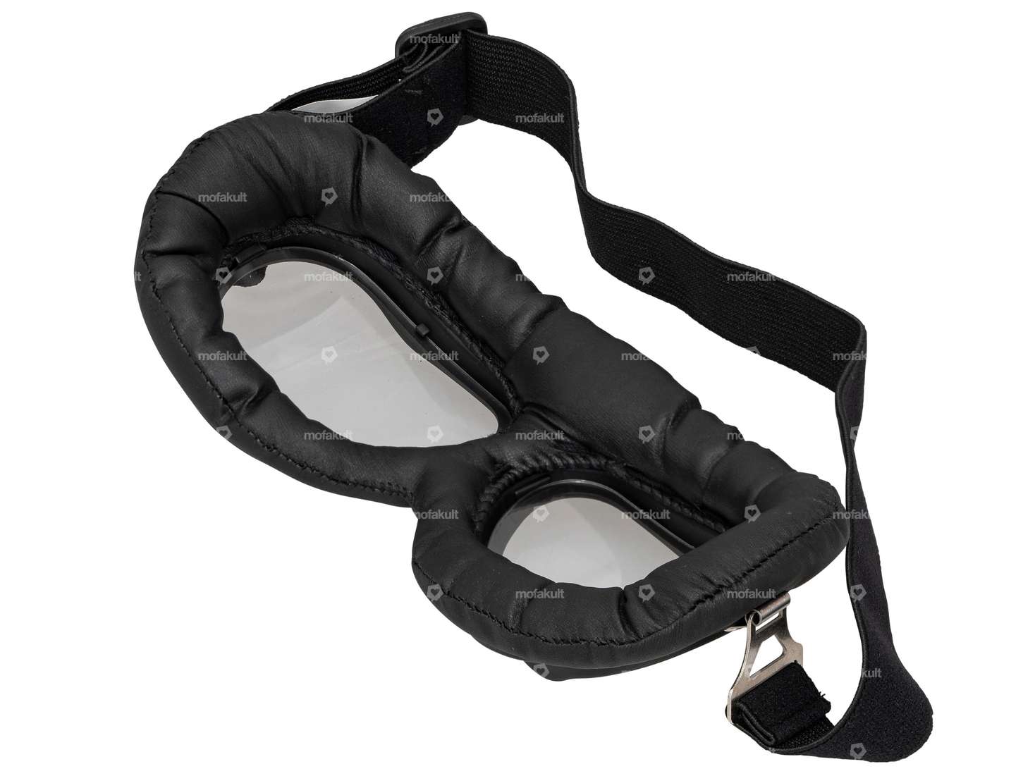 Fliegerbrille rund schwarz Carousel Image 2