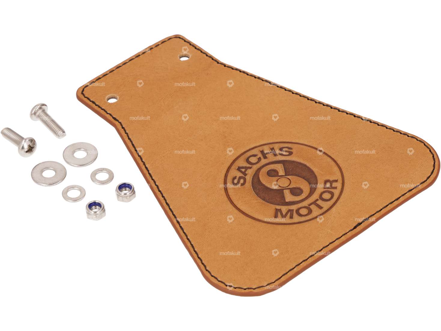 66HEROES Splash guard "Sachs" narrow leather Carousel Image 2