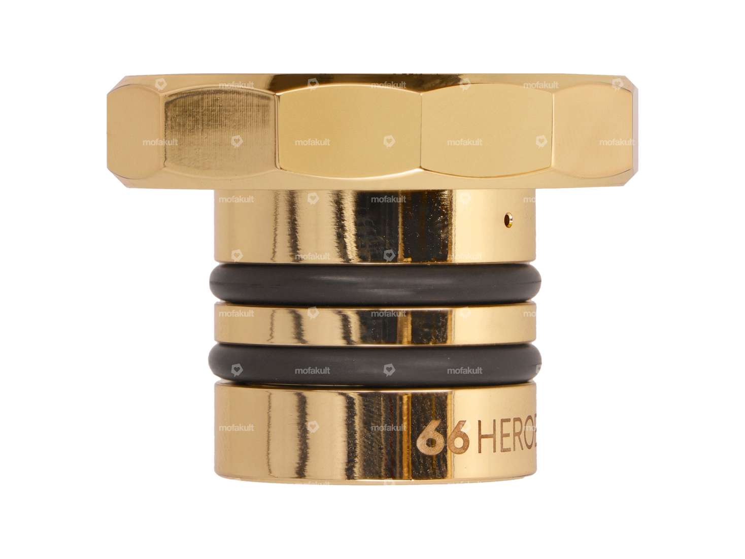 66HEROES Tankdeckel eckig «Puch» gold | Puch Maxi Carousel Image 3