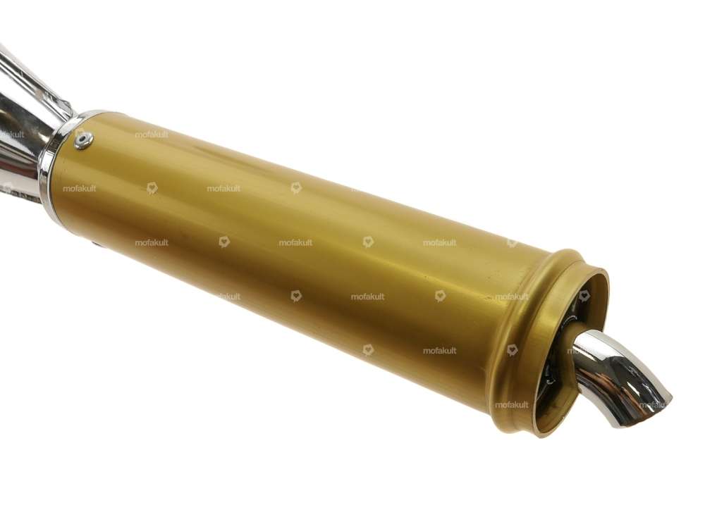 Biturbo exhaust chrome / gold | Puch Carousel Image 2