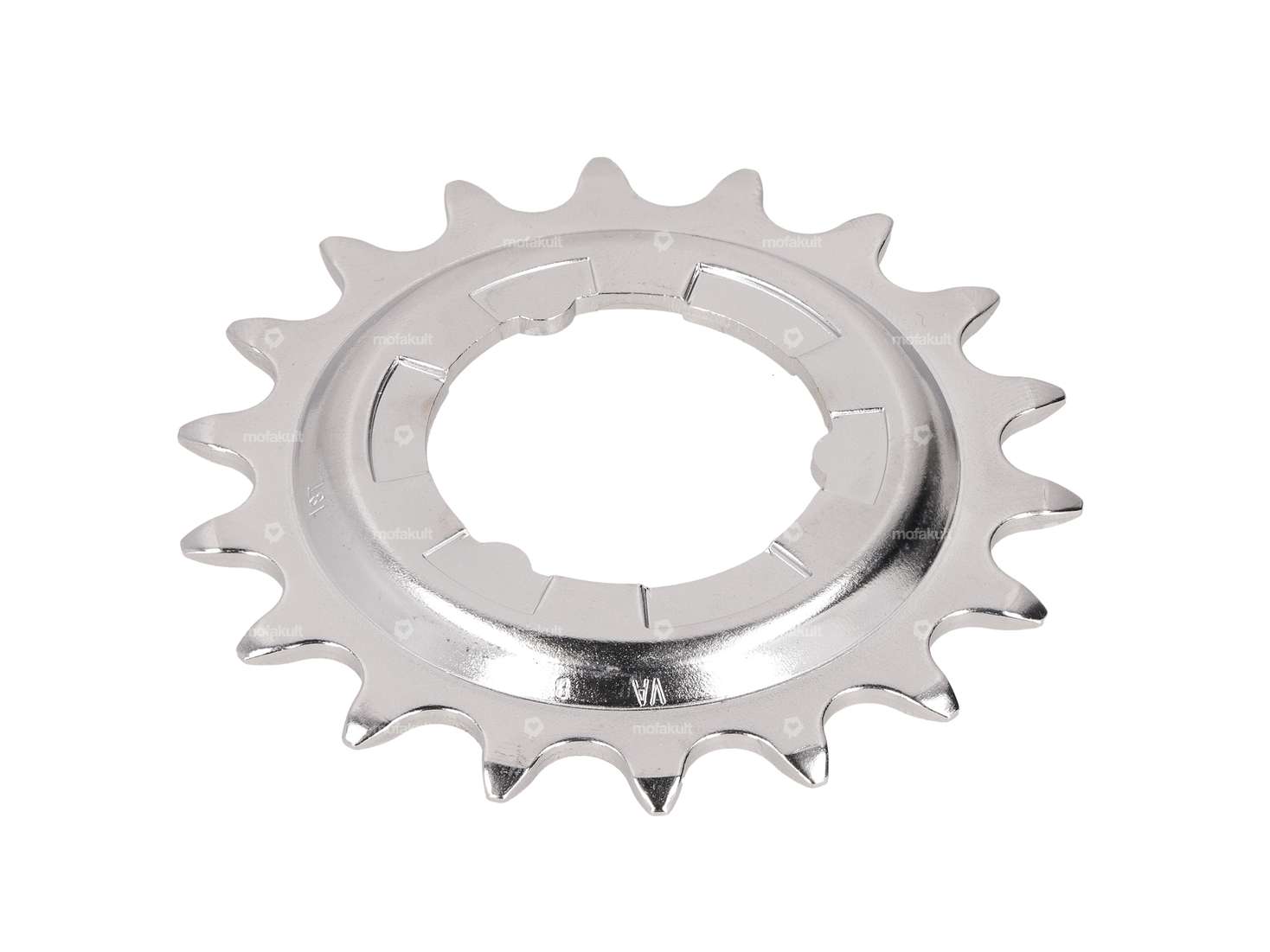 Zahnkranz Rücktritt 18 z. leicht gekröpft Chrom Carousel Image 2