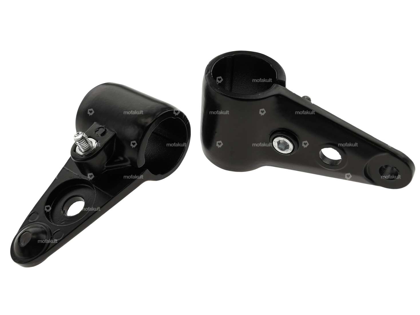 Lampenhalterung Alu Ø 28 mm schwarz NOS | Alpa Gabel Carousel Image 1