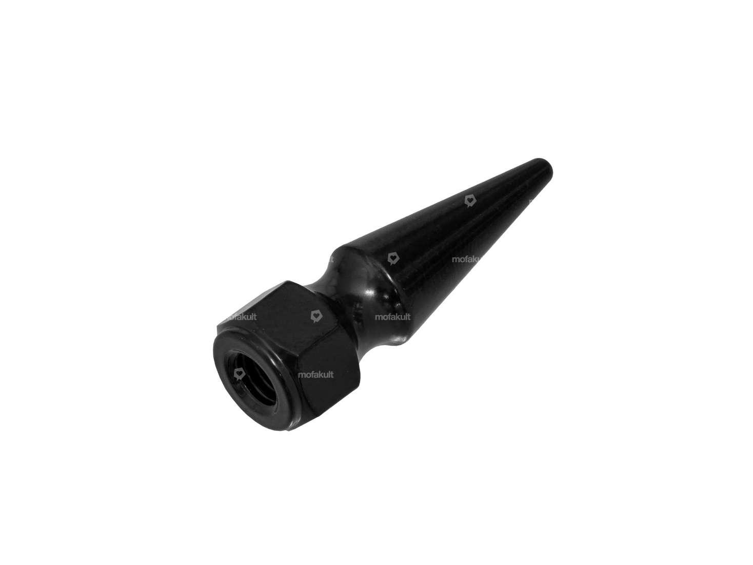 66HEROES pointed nut "Spike" M5 Inox black Carousel Image 2